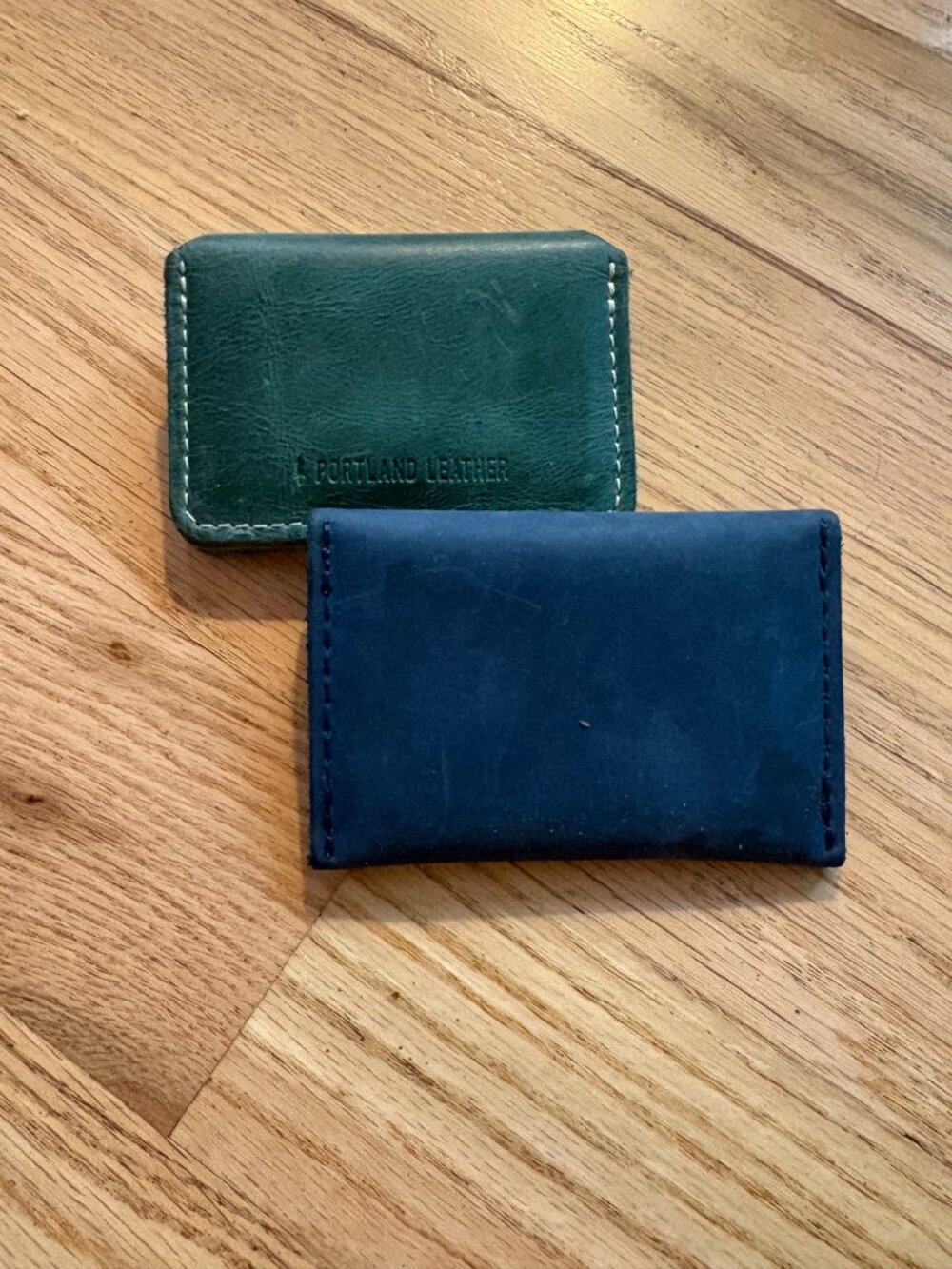 Two Portland Leather Goods Card Wallets - Picture 4 of 6